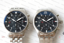 Genuine vs. Fake Comparison: ZF Factory IWC Pilot's Watch Chronograph IW377704 vs. Authentic Model-Bokey Time