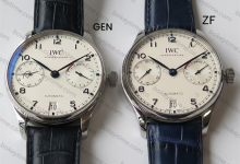 Genuine vs. Fake Comparison: ZF Factory Portugieser Seven-Day Chain V4 Version vs. Authentic Model-Bokey Time