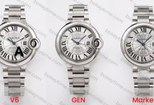 Genuine vs. Fake Comparison: V6 Factory V7 Version Cartier Ballon Bleu vs. Authentic Model and Market Versions-Bokey Time