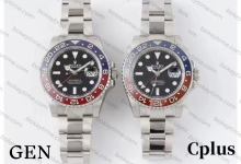What are the differences between the C+ factory Cplus Rolex GMT Pepsi bezel and the genuine product?-Bokey Time