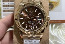18K Gold-Plated Custom Sky-Dweller Edition 42mm with Cal.9002 Movement Rose Gold Finish-Bokey Time