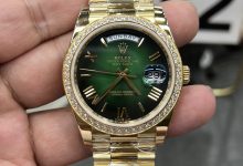 DNF Rolex Day-Date 40mm Green Casino Dial Diamond Bezel DD Weighted Edition-Bokey Time