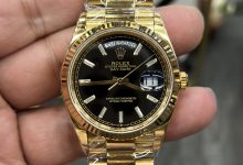 8+ Rolex Day-Date 36mm Black Ice Sugar DD Series Weighted Edition 147g-Bokey Time