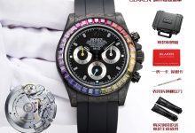 BLAKEN Custom Rolex Daytona 4th Gen Rainbow Diamond Platinum Eye Full Carbon Fiber 40mm 4130 Movement 72H Power Reserve-Bokey Time