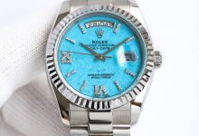 Rolex Day-Date 36mm M128238-0071 Natural Turquoise Dial Edition Rare Stone Dial President Watch-Bokey Time