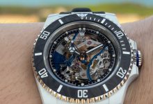Custom Submariner Carbon Fiber White Quartz Edition Skeleton Dial Royal Blue Accents 3135 Movement High-End Modified Watch-Bokey Time
