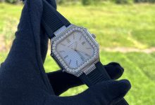 Octagonal Diamond-Set Automatic Watch – Cubitus Style-Bokey Time