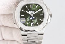 Green Dial Perpetual Calendar Stainless Steel Automatic Watch – Nautilus Style-Bokey Time