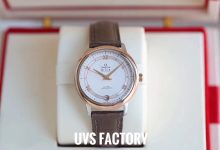 Omega De Ville V2 Upgrade Edition – Alligator Leather Strap Dress Watch (424.10.33.20.55.002)-Bokey Time