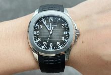 Sport-Luxury Black Rubber Strap Nautilus-Inspired Watch-Bokey Time