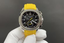 Aquanaut 5968A-001 Chronograph Watch | 42.2mm Sport Rubber Strap Timepiece-Bokey Time