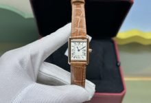 Cartier Tank Gold Brown Edition Quartz Watch DR Factory Premium Replica Ladies Model MS3-Bokey Time