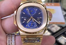Patek Philippe Nautilus 5990 18K Gold Plated Custom Upgrade Watch 40.5mm-Bokey Time