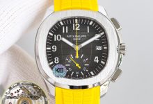 Aquanaut 5968A-001 Chronograph Sport Watch – 42mm Yellow Strap-Bokey Time