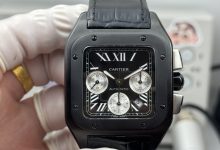 Santos de Cartier Watch Classic Square Design with Automatic Mechanical Movement and Stainless Steel Case-Bokey Time