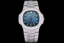 Nautilus 5711 White Gold Full Diamond Luxury Watch-Bokey Time