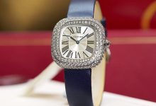 Coussin de Cartier High Jewelry Watch Sculptural Cushion Case with Swirl Diamond Setting Artistic Luxury Design-Bokey Time