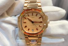 Nautilus Ladies Rose Gold Diamond Automatic Watch 35mm-Bokey Time