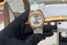 Vacheron Constantin Overseas Series Quartz Watch 33mm Rose Gold Tone Diamond Bezel White Dial-Bokey Time