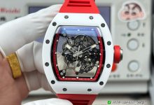 RM055 Inspired White Ceramic Skeleton Watch V5 Upgrade – Automatic Racing Style Edition-Bokey Time