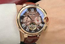 Cartier Men’s Multifunction Watch – Stainless Steel Automatic Leather Strap Edition-Bokey Time