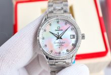 Omega De Ville Ladies Mechanical Watch – Pearl Dial Swarovski Diamond Edition-Bokey Time
