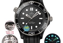 Omega Seamaster 300M “Ink Black” Ceramic Diver Watch – Bold Modern Professional Edition-Bokey Time