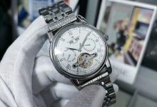 Vacheron Constantin Style Men’s Multi-Function Mechanical Watch 43mm Stainless Steel Leather Strap-Bokey Time