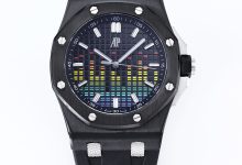 Skeleton Music Dial 44mm Automatic Mechanical Watch Fluororubber Strap Edition-Bokey Time