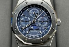 41mm Stainless Steel Perpetual Calendar Luxury Watch Blue Dial Moon Phase Automatic Movement-Bokey Time