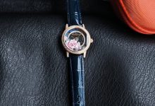 Astronomical Theme Ladies Watch with Floral Dial and Shooting Star Complication Concept-Bokey Time