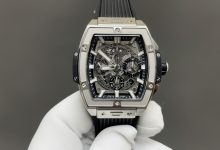 Hublot Spirit of Big Bang Tonneau White Ceramic Black Dial 42mm Skeleton Automatic Chronograph HUB4700 Inspired Luxury Watch-Bokey Time