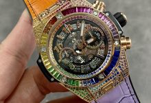 Hublot Big Bang Rainbow Full Pavé Diamond Chronograph 45mm Luxury Automatic Skeleton Watch-Bokey Time