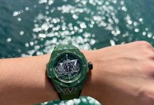 Hublot Big Bang Sang Bleu II Ceramic Tattoo Skeleton Chronograph Watch HUB1240 Inspired Geometric Design Luxury Edition-Bokey Time