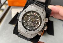 Hublot Automatic Mechanical Chronograph Luxury Men’s Watch 316L Steel Case Rubber Strap Multifunction Sport Dress Edition 46mm-Bokey Time