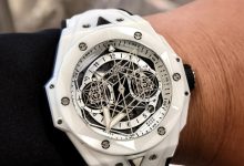Hublot Big Bang Sang Bleu II Ceramic Chronograph Watch Geometric Skeleton Design 42mm Luxury Sports Edition-Bokey Time